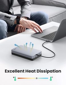 UGREEN 3.5インチSATA外付けハードドライブエンクロージャー (<span class=keywords><strong>2</strong></span>.5インチSATA SSDHDDアルミニウムUSB C 3.1 Gen2高速6Gbpsケース用) - Product Image 5