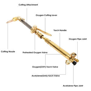 Antorcha de Corte de Oxígeno/Acetileno HARRIS 6290 de Latón Americano, Ligera a Media, Industrial, Portátil con Seguridad - Product Image 3