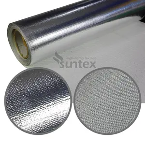 0,4 мм теплоизоляция Стекловолоконная ткань тканая ткань ламинированная алюминиевая фольга