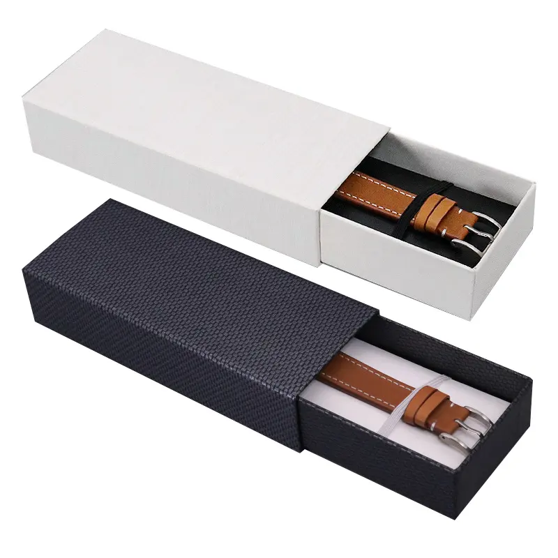 Scatola di imballaggio per orologi in carta verde di moda scatola di orologi regalo di Design unico con Logo personalizzato di lusso
