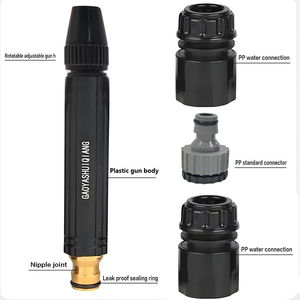 Pistolets à eau, arroseur de tuyau d'arrosage, lance de mousse, laveuse, buse de pulvérisation d'eau pour tuyau d'arrosage, pistolet pour automobiles - Product Image 6