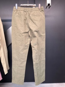 Pantalones inferiores casuales Pantalones de <span class=keywords><strong>lino</strong></span> de algodón transpirables ajustados para hombres - Product Image 2