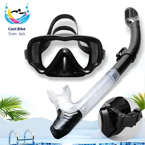 Swim Bick Vollständig Trockenes Silikon-Schnorchelset mit Taucherbrille Modell 2529B+188 49cm Länge für Erwachsenen-Tauchen - Product Image 5