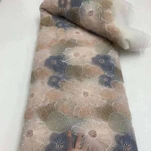 Tejido <span class=keywords><strong>bordado</strong></span> de vestido de novia, tela de encaje al por mayor, encaje <span class=keywords><strong>en</strong></span> línea, venta de telas de vestido con <span class=keywords><strong>bordado</strong></span> nupcial - Product Image 4