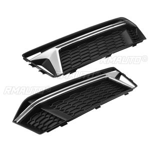 New 2X Car Front Fog <b>Light</b> Grill Grille Honeycomb <b>Hex</b> Lamp Cover for Audi A4 B9 S-Line S4 2016 2017 2018 8W0807681K 8W0807682K - Product Image 3