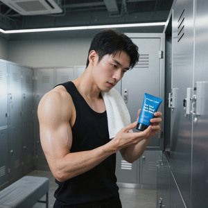 Limpiador <span class=keywords><strong>Facial</strong></span> en Crema Orgánico de Marca Propia, con Barro Marino y Aceite de Hielo, Eliminador de Acné y Puntos Negros para Hombres, Limpiador <span class=keywords><strong>Facial</strong></span> Iluminador - Product Image 5