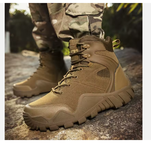 HPB01 AS33 Stock Black Khaki Coyote Brown <b>Hiking</b> Mountain Training Men <b>Boots</b> Coyote Brown Black Khaki - Product Image 2