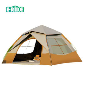 Tente de camping E-RIKE imperméable en vinyle Oxford noir épaissi, structure en fibre de verre, tente automatique pour l'extérieur - Product Image 1