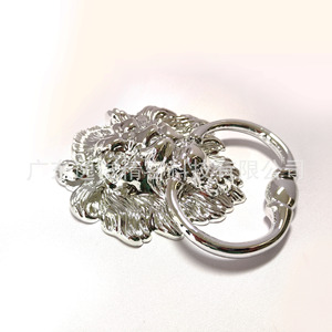 Silver Lion Head Ring Buckle Plastic Decorative Furniture Hardware Small Traditional Style High Quality <b>Sofa</b> Accessory - Product Image 4