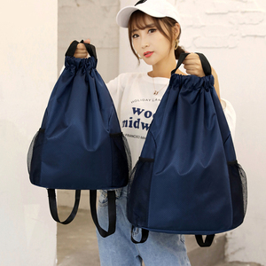 Custom Logo Folding Drawstring Gym <b>Bag</b> Sports <b>String</b> Backpack Drawstring Backpack for Travel Beach Swimming - Product Image 4
