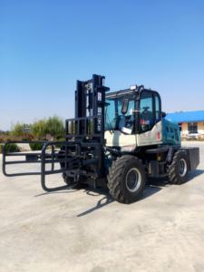 מחיר המפעל כל שטח מלגזה שטח מלגזה 4 טון 5 טון 6 טון 7 טון צמיג מוצק מנוע יפני תצורה 4wd מלגזות - Product Image 3