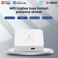Détecteur de présence humaine Graffiti Zigbee3/2.4G WiFi par radar à ondes millimétriques et capteur de lumière, contrôle par application Android pour maison intelligente