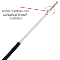 Cable Fotovoltaico ST H1Z2Z2-K PV1-F con Certificación TUV, Sistema de Distribución de Energía Solar, Cables de 1*2.5MM, Voltaje Nominal de 0.6/1KV