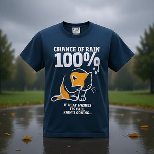 T-shirt Scopy Cat Rain 100% stampata a maniche corte unisex - Product Image 3
