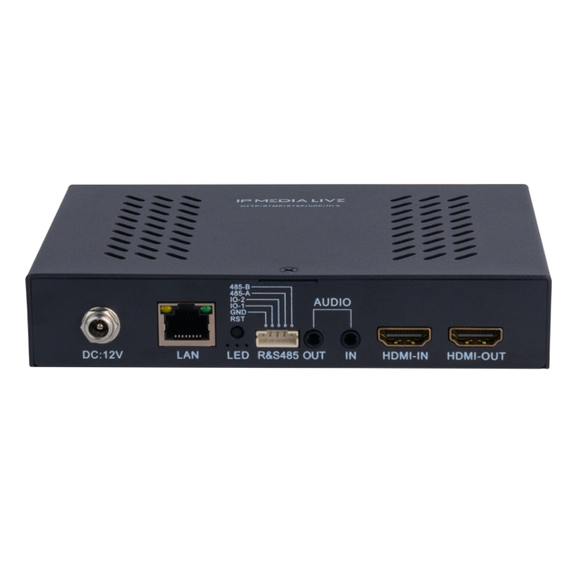 HSD-WK 4K WebRTC NDI POE USB H265 H264 HDMI Encoder Decoder with HDMI Loop Out and TF Card Recording