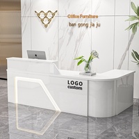 QT-258X Comptoir de réception en U pour entreprise de meubles Shunqi, comptoir de bar, comptoir de caisse, armoire d'angle 120 cm, style minimaliste moderne
