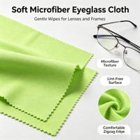 Pour les verres de lunettes, conception multifonction personnalisée OEM ODM avec chiffon en microfibre, chiffon de nettoyage en microfibre pour les verres de lunettes