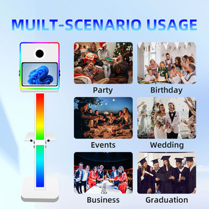 Multifarious Led Light Photobooth With 15.6 Inch Touch Screen Camera and Printer Foto Box Selfie Dslr <strong>Photo</strong> Booth Machine - Product Image 6