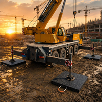 Plaque de stabilisation Bigfoot pour protection du sol, avec poignée orange, portable et légère, directement du fabricant
