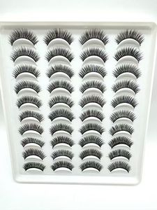 Lot de 20 paires de faux <span class=keywords><strong>cils</strong></span> épais, styles variés, grande capacité, pour maquillage de scène et quotidien – Nouveauté en gros - Product Image 5