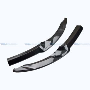 Pour BMW M3 F80 M4 F82 2015-2020, style CS, plastique ABS noir brillant, extérieur de voiture, pare-chocs avant, séparateur de pare-chocs, spoiler - Product Image 4