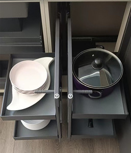 Goldmine blind corner cabinet organizer 2 strati estraibili cassetti ciechi angolari magic cassettiera per armadio da cucina - Product Image 2