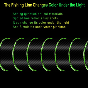 <span class=keywords><strong>Ligne</strong></span> de pêche en nylon monofilament invisible YACUMA 305M 505M, fibre de carbone tachetée, revêtement fluorocarbone, haute résistance, lac, rivière - Product Image 5