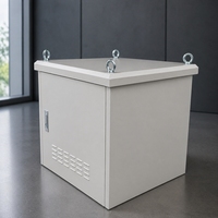 Armoire de télécommunications extérieure en acier inoxydable IP65 de marque MST pour équipement de communication avec verrouillage et ventilation, modèle MSTE-0050