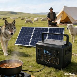 600W Portable Power Station (A Series 320-800Wh) With <b>Solar</b> & Car Compatibility Battery - Product Image 5