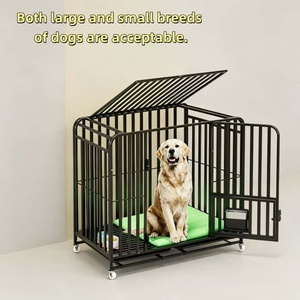 Gabbia per Cani Pieghevole su Ruote in Acciaio Inossidabile Resistente per Esterni, Personalizzabile e Regolabile, a Basso Prezzo - Product Image 4