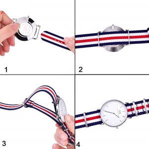Lujo 12mm 14MM 16MM 18mm 20mm 22mm 24mm Correa de reloj de nylon personalizada - Product Image 4
