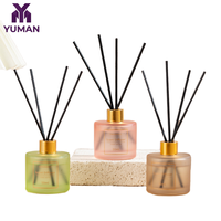 Eau de Parfum Sans Flamme Longue Durée en Flacon Cylindrique en Verre 50ml – Désodorisant Durable en Spray