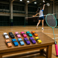 Bande adhésive antidérapante absorbant la transpiration pour raquettes de badminton, tennis, padel et pickleball en PU