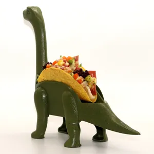 CHRT Lunch Kitchen Taco Holder Wholesale Dinosaur Taco Holder Stand For Birthday Party Long Neck Hold 2 Tacos