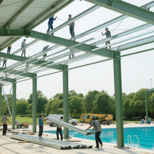 Pont piétonnier en structure d'acier préfabriquée, galvanisé léger, certifié ASTM, haute résistance, anti-corrosion, résistant à la rouille - Product Image 5