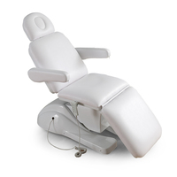 Table de massage blanche de luxe en cuir PU 3 moteurs lit de massage pour salon de beauté lit de massage électrique tables élévatrices de massage