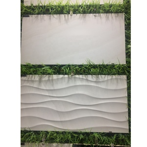 Azulejos de Pared de Cerámica para <span class=keywords><strong>Cocina</strong></span> y Baño, Estilo Moderno, 30x60, Diseño Ondulado <span class=keywords><strong>Blanco</strong></span>, para Villa o Apartamento, Antideslizantes, Aislantes del Calor, Resistentes al Fuego - Product Image 1