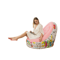 Élégant Canapé Gonflable Moderne en PVC, Fauteuil Pliable Portable pour Extérieur, Chambres, Salon, Bureau et Loisirs