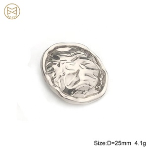 Luxury Sewing <strong>Buttons</strong> Zinc Alloy Custom Made Silver <strong>Shank</strong> <strong>Button</strong> for Shirt - Product Image 3