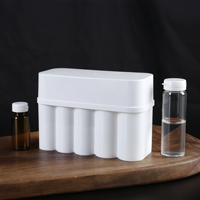 Kotak Vial untuk Pengumpulan Sampel 10 mL 20 mL, Paket 10 Vial; Vial 10 mL untuk Bubuk Liofilisat Peptida, Plastik PP
