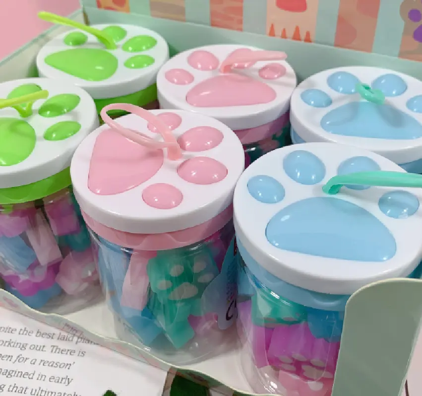 Nuovo simpatico materiale per studenti con gomma coreana torna a regali scolastici per studenti gomma per zampe animali