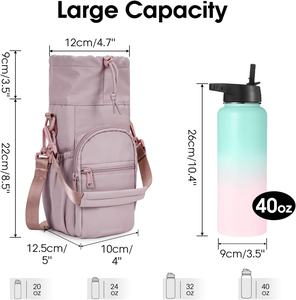 Bolso Bandolera Cruzado Personalizado de Fábrica BSCI para Hombre y Mujer, Porta Botella de Agua para Gimnasio, Viajes, Deportes, Fitness, Fundas para Vasos, Aire Libre - Product Image 2
