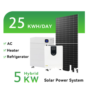 Hybrid Off-Grid <b>Solar</b> System <b>Kit</b> for Home 5kW-30kW Complete With Lithium Ion Battery and MPPT Controller Pure Sine Wave Customis - Product Image 1