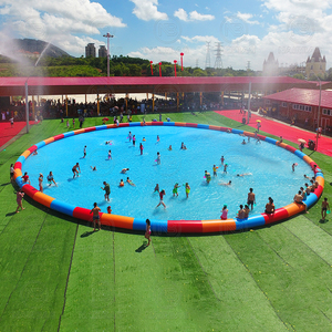 Piscina gonfiabile rotonda portatile, personalizzato blu giallo rosso verde blu gigante gonfiabile piscina per bambini adulti - Product Image 2