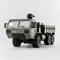 Voiture RC 1/16 2.4G 6WD 15 km/h, jouets militaires, camion à moteur brossé RTR avec caméra FPV WiFi 30W, chargeur inclus