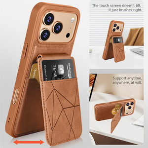 Custodia di Lusso Pieghevole in Pelle PU con Scomparti Multipli per Carte per <span class=keywords><strong>iPhone</strong></span> 17 Air 12 13 <span class=keywords><strong>14</strong></span> 15 16 18 <span class=keywords><strong>Pro</strong></span> Max, <span class=keywords><strong>Cover</strong></span> Antiurto con Porta Carte - Product Image 2