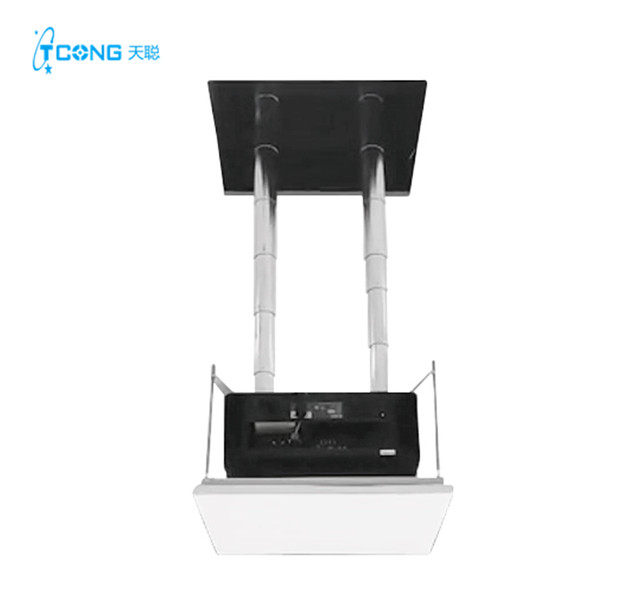 RS232/RS485 Center Control Ceiling Mount Motorized Projector Lift Hidden Drop Down Lift Projector Ceiling Projector Mount