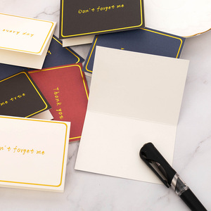 9.5x7cm carte postale personnalisée papier d'impression de luxe meilleurs voeux joyeux anniversaire tu me manques Godo chance carte de remerciement cadeau carte de voeux - Product Image 5