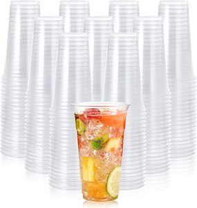 Vasos Desechables Personalizados para Bebidas, Helados, Parfaits, Café, Jugos, Smoothies, Vasos Transparentes de PET, PLA, PP con Tapa - Product Image 1