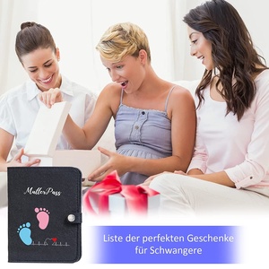 Funda de pasaporte de maternidad de fieltro de alta calidad para mujer embarazada alemana, almacenamiento de imagen de ultrasonido, tarjeta de salud y registro de maternidad - Product Image 5